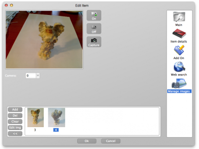 making photo of your collectible directly to database
