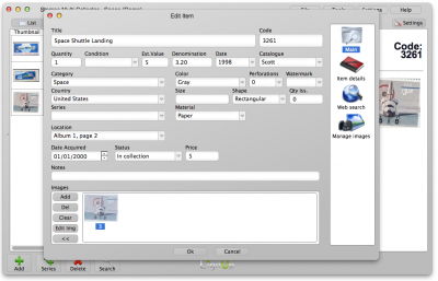 Item editor