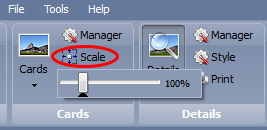 windows cards scale