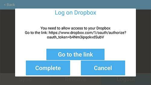 synchronize dropbox