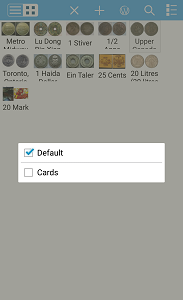 view of cards default